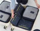 Travel Organiser Clothes Bag 6PC SET * 8 Colors