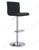 Black PU Leather Gas Lift Bar Stools – Set of 2 or 4