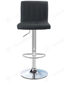 Black PU Leather Gas Lift Bar Stools – Set of 2 or 4