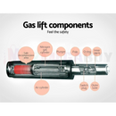 nzmegabuy gas lift mechanism diagram showing internal components like the nitrogen cylinder and plunger for bar stools