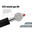 nzmegabuy bar stool SGS-tested gas lift mechanism with height-adjustable and rotatable features