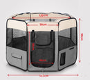 Pet Playpen Soft Crate Cage Portable Black 2XL * 150 x 150 x 98cm