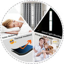 Blockout Curtain Eyelet  2PC Moroccan Grey * 4 Sizes