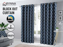 Blockout Curtain Eyelet  2PC Moroccan Navy Blue * 4 Sizes