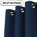Extra Wide blockout curtain fit Window 2.5 - 3.5M Navy Blue 3 Sizes