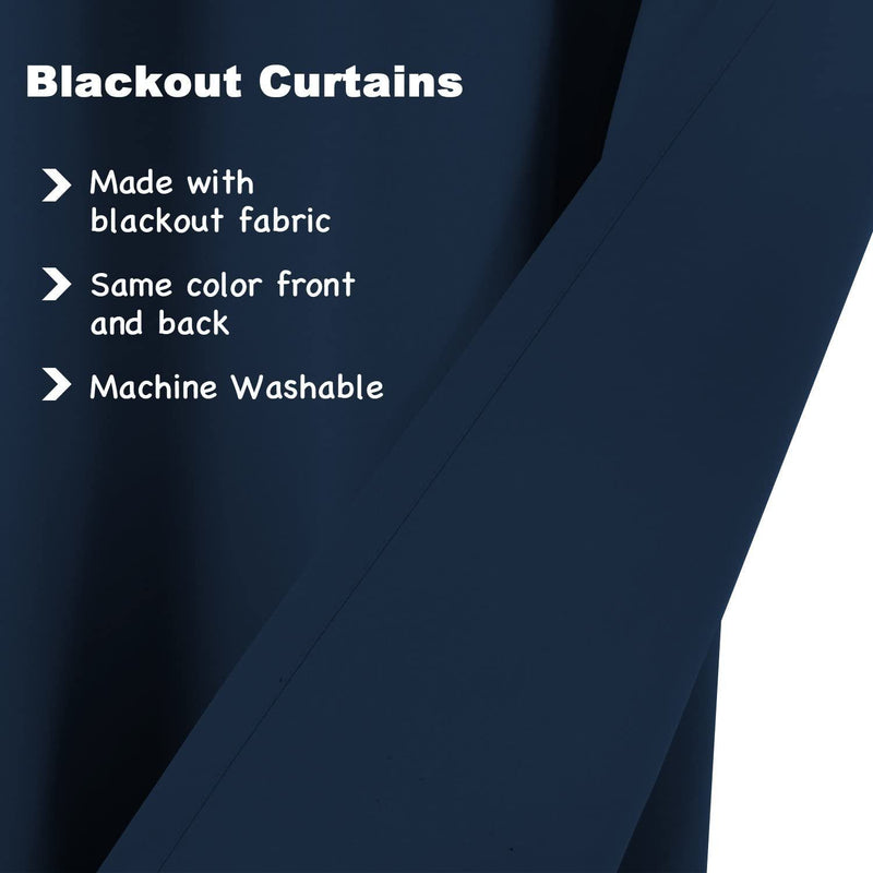 Extra Wide blockout curtain fit Window 2.5 - 3.5M * Navy Blue*3 Sizes