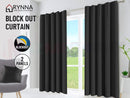 Blockout Curtain Black 4 Sizes