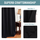 Blockout Curtain Black 4 Sizes