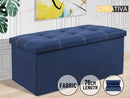 Portable Ottoman Storage 76cm "Navy Blue"