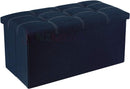 Portable Ottoman Storage 76cm "Navy Blue"