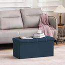 Portable Ottoman Storage 76cm "Navy Blue"