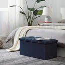 Portable Ottoman Storage 76cm "Navy Blue"