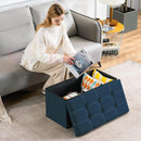 Portable Ottoman Storage 76cm "Navy Blue"