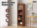 Bookcase Display Shelf Storage Cabinet Stand Home Office Bookshelf  * Dark Brown