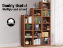 Bookcase Display Shelf Storage Cabinet Stand Home Office Bookshelf  * Dark Brown