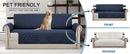 Sofa Covers Quilted Couch Lounge Protector  Waterproof ' Navy *4 Sizes