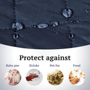 Sofa Covers Quilted Couch Lounge Protector  Waterproof ' Navy *4 Sizes