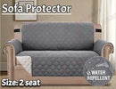 Sofa Covers Quilted Couch Lounge Protector  Waterproof ' Dark Grey *4 Sizes