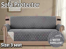 Sofa Covers Quilted Couch Lounge Protector  Waterproof ' Dark Grey *4 Sizes