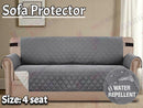 Sofa Covers Quilted Couch Lounge Protector  Waterproof ' Dark Grey *4 Sizes