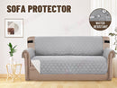 Sofa Covers Quilted Couch Lounge Protector  Waterproof ' Light Grey *4 Sizes