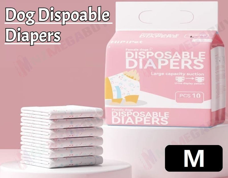 Pet Diapers Leakproof Disposable Dog Menstrual Physiological Pants 10PCS/Bag * 5 Sizes