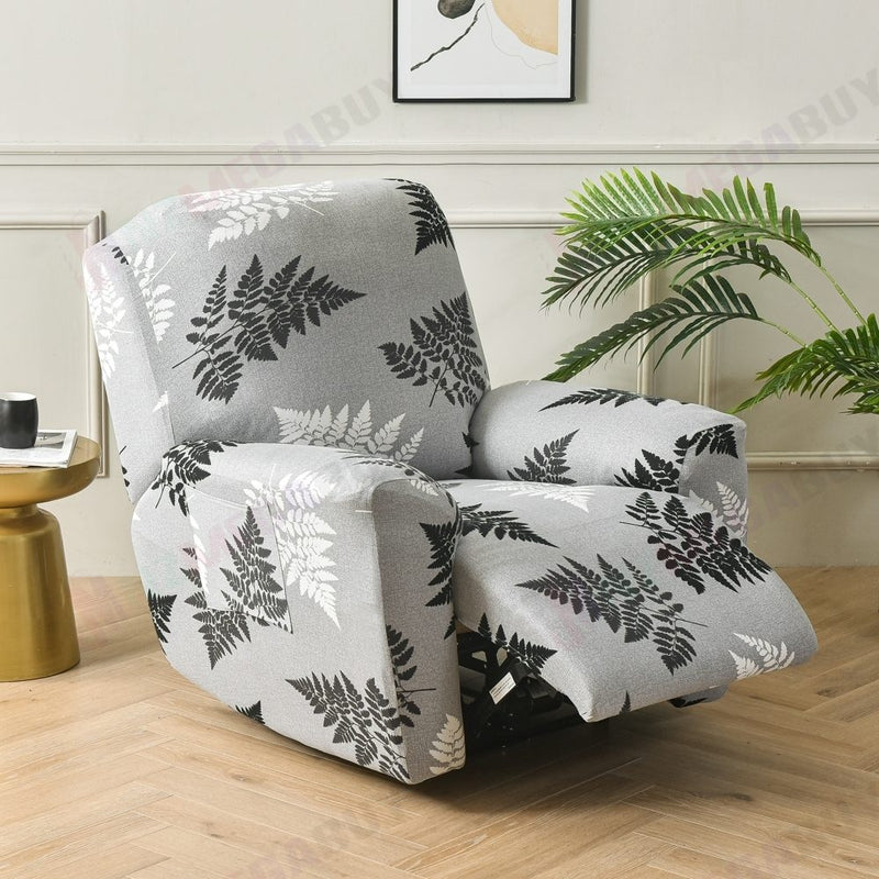 Recliner Chair Cover * Monochrome Foliage