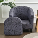 Tub Chair Cover + Cushion Cover Mia Grey * 2 Sizes