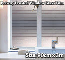 90cmx3m Privacy Frosted Window Glass Film Removable