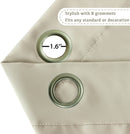 Blockout Curtain Eyelet 2pc  Ivory * 3 sizes