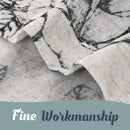 Natural Linen Blended Curtain  Eyelet  2PC (SM, black)* 2 Sizes