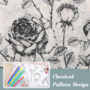 Natural Linen Blended Curtain  Eyelet  2PC (SM, black)* 2 Sizes