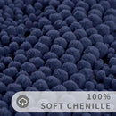 2 Piece Bathroom Set Bathroom Rugs Bath Mat Set*Navy Blue