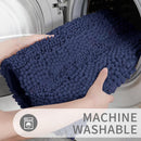 2 Piece Bathroom Set Bathroom Rugs Bath Mat Set*Navy Blue