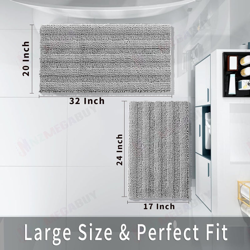 2 Piece Bathroom Set Bathroom Rugs Bath Mat Set