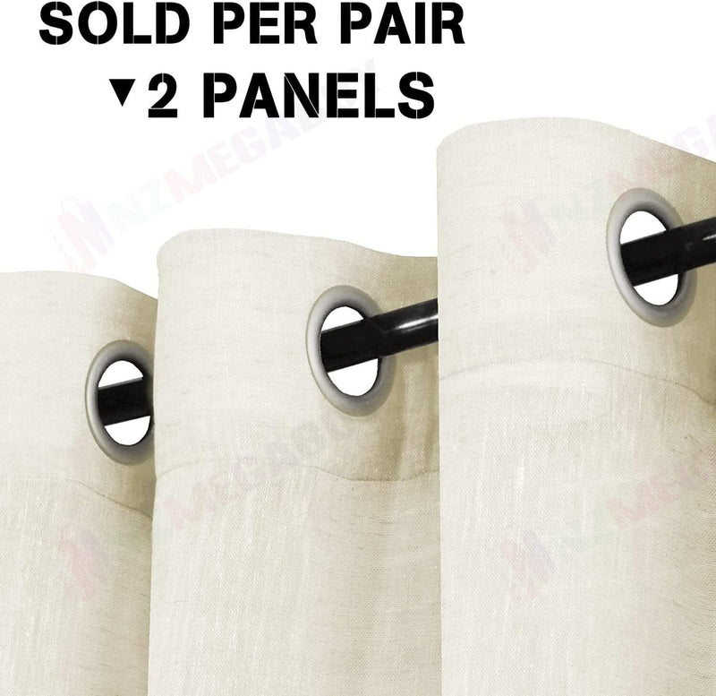 Sheer Curtain Eyelet 2pc  Ivory * 3 sizes