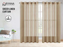 Brand New Sheer Curtain Eyelet *2panels Readymade"  Taffy 3 sizes