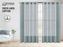 Brand New Sheer Curtain Eyelet *2panels Readymade"  Teal 3 sizes