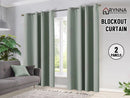 New curtains Blockout readymade Light Sage * Eyelets 3 sizes