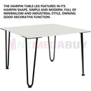 4x Metal Hairpin Legs Table Leg Retro Coffee Table Welded Leg " Black* 5 Sizes