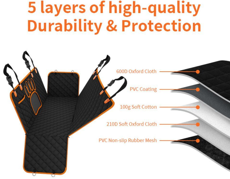 Dog Car Seat Cover Pet Hammock Protector