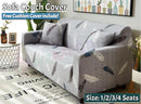 Stretch Sofa Cover Lounge Couch Removable Slipcover 'Feather *4 Sizes