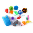 Pet Toys 14pc Cat Toy Channel Tease Cat Stick Supplies Value Combination