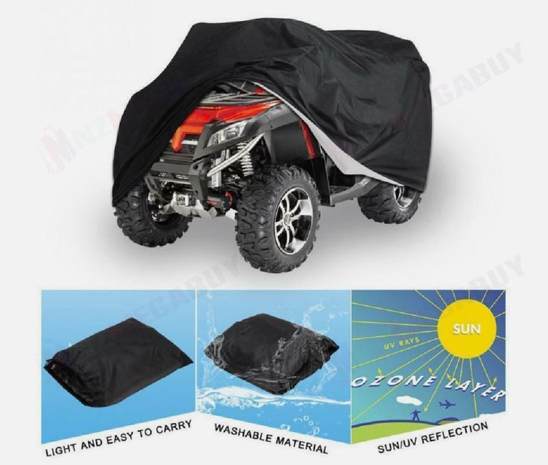 WaterProof 190T Ployster Fiber Anyi UV Quad Bike Tractor ATV Cover *2 Sizes