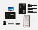 3 Port HDMI Splitter Switch Switcher Hub Box HDTV Ultra HD 4K 60Hz with Remote