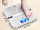 180kg Digital Fitness Weight Bathroom Gym Body Glass LCD Electronic Scale*White