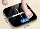 180kg Digital Fitness Weight Bathroom Gym Body Glass LCD Electronic Scale*Black