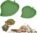 Reptile Leaf Food Water Bowl 2pc combo