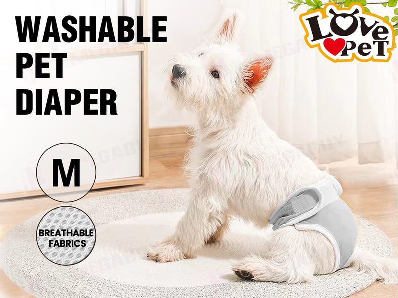 Female Pet Dog Puppy Washable Diaper Pants Sanitary Nappy "5 Sizes