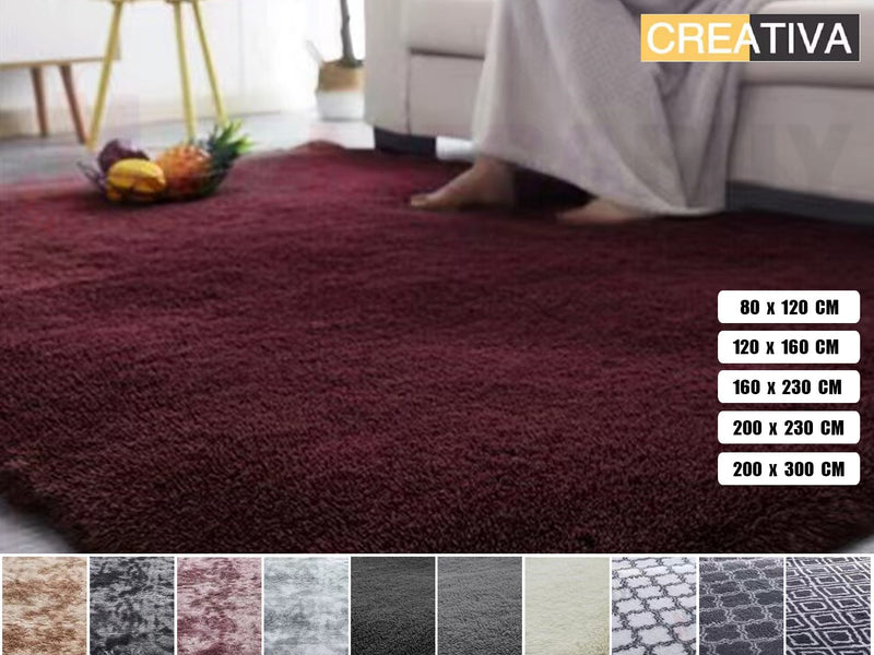 Shaggy carpet rug Silver Tip *5 Sizes